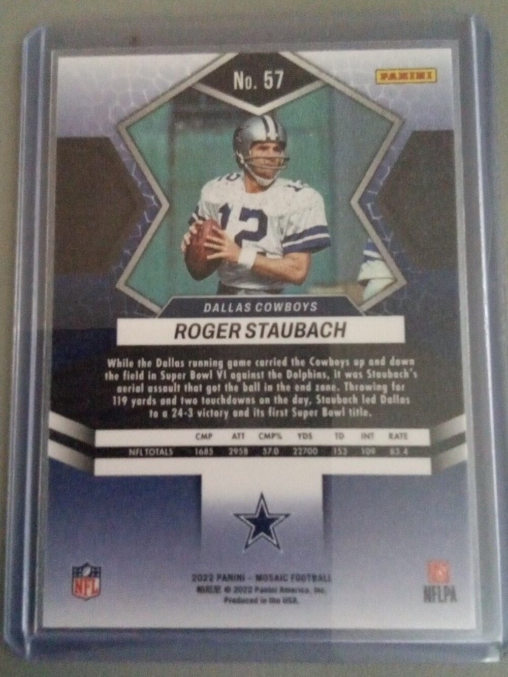 Panini Roger Staubach Football Trading Card Lot. - Picture 6 of 16